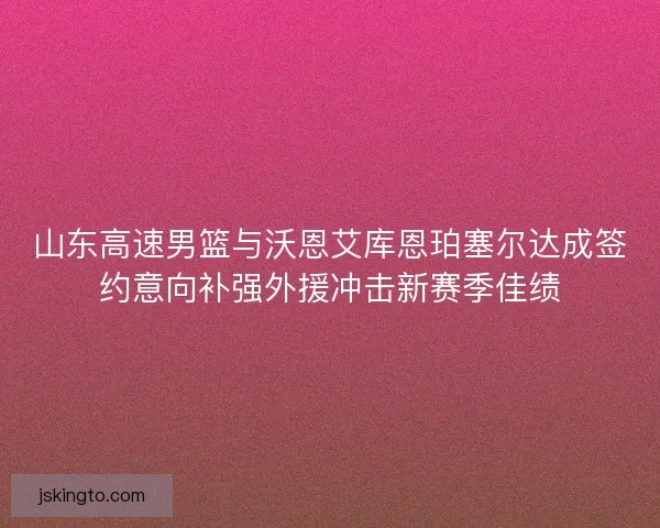 山东高速男篮与沃恩艾库恩珀塞尔达成签约意向补强外援冲击新赛季佳绩